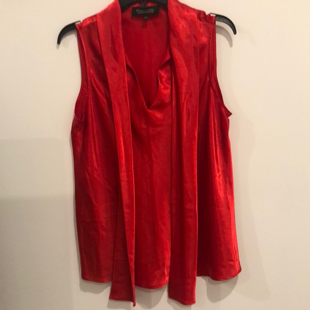 BLACK LABEL SATIN BLOUSE L.